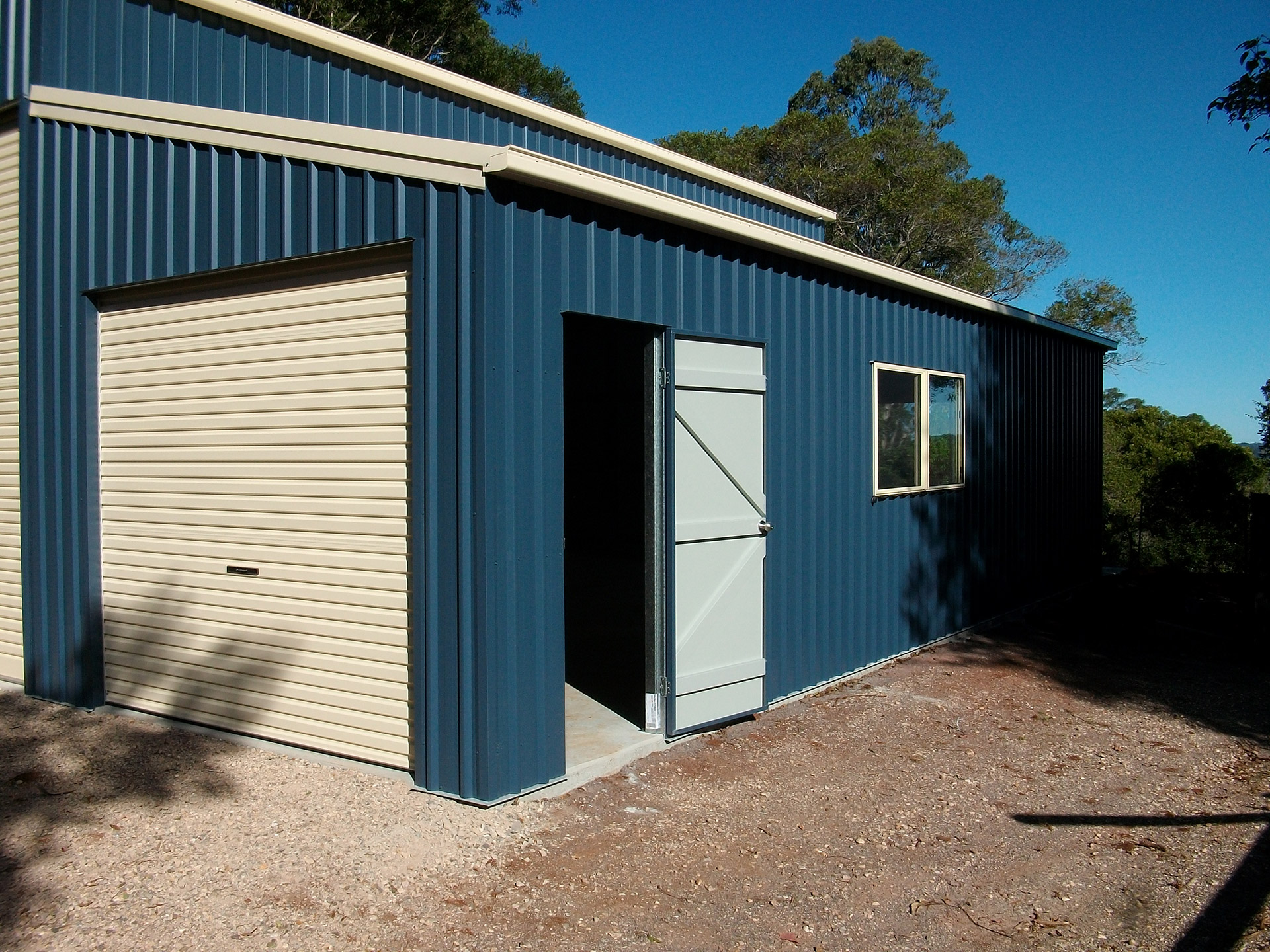 Blue shed