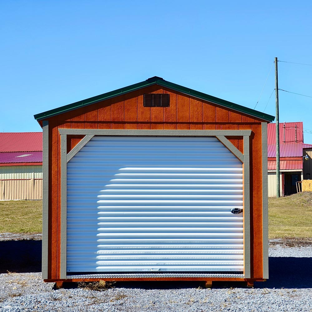 Shed With White Door